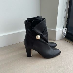 Jimmy Choo pearl button ankle boots